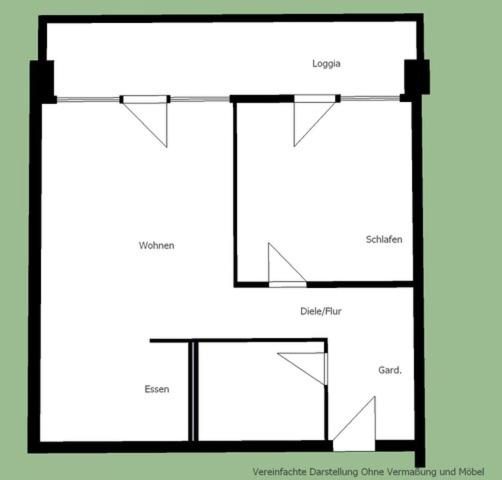 Grundriss der Wohnung